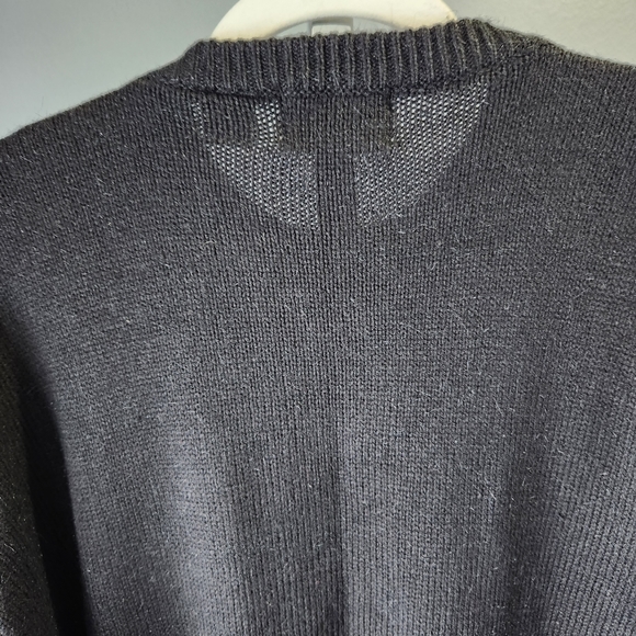 Vintage Winterset Pearl Button Knit Pullover Sweater Women's Plus Size 22W Black - Picture 7 of 7